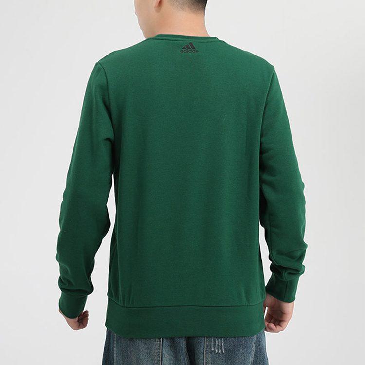 Adidas Sweatshirts Men's Green Crew Neck Moderate Regular GR6958