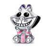 New In Spinnable Face Robot Dangle Charm Beads Fits Bracelets Necklace Women Luxury Pendants Jewelry Festival Gift
