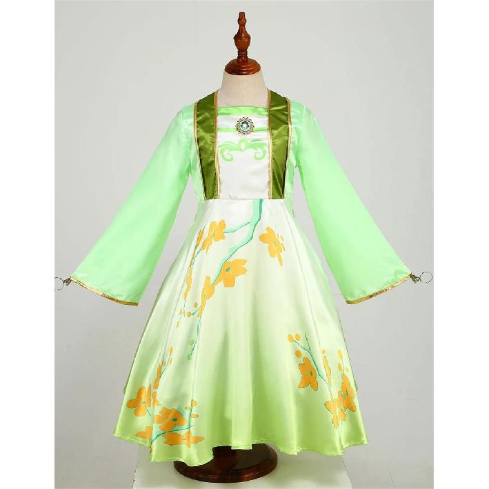 Enfants Mulan Cosplay Robe de Princesse Filles Style Chinois Hanfu Costume Traditionnel Enfants Anniversaire Fête de Carnaval Vêtements de Fée