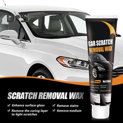 Auto-Kratzer-Reparaturcreme, 120 ml, Autolack-Kratzer-Reparatur-Polierwachs, Tiefenkratzerfüller für Fahrzeuge, Auto-Kratzer-Entferner-Set mit Schwamm und