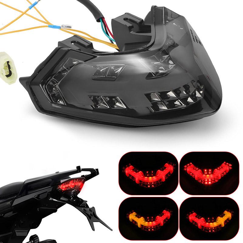 Rear Motorcycle LED Tail Light 12V Turn Signal Lights Driving Brake Lamp Indicator Light For Ducati Multistrada 1200 2010-2014