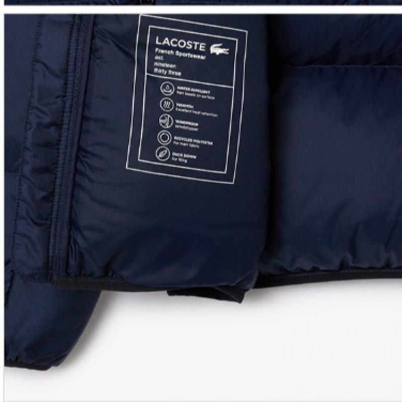 Lacoste Men S Hooded Down Puffer Bh7841 54n 166