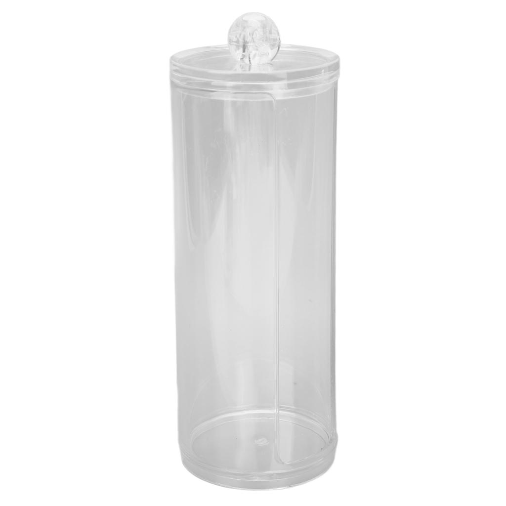 Cotton Pad Dispenser Container Transparent Cotton Pad Organizer Makeup Cotton Round Holder