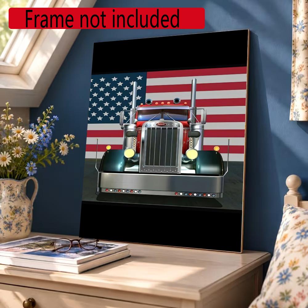 Kenworth 5D Diy Diamond Paintings Mosaic Wall Round Diamond Art Painting Kits Embroidery Crystal Accessories Frameless