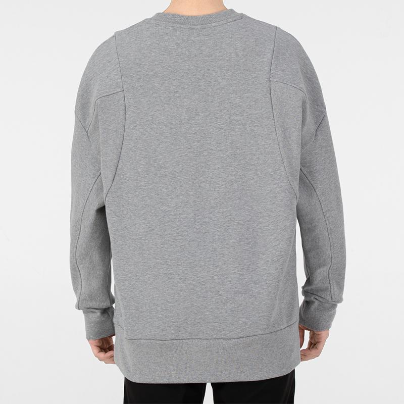 Adidas Internal Fleece Crew Neck Long Sleeve Sweatshirt Men Tops Gray HB6560