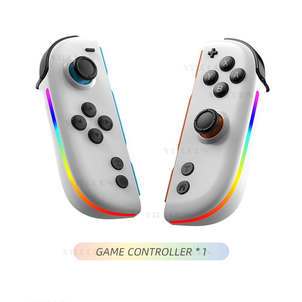 

2025 Джой-пад Джойконы RGB Беспроводной Геймпад Для Switch/Lite/Oled Холл Джойстик Без Дрифта Пульт Дистанционного Управления 6-осевой Гироскоп Игровой Контроллер