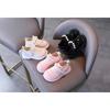 Little Girls Fashion Princess Pearl Leather Casual Low Top Flat Shoes