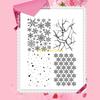 Clear Stamp Snowflake Transparent Silicone Stamp for Card Journal Decorations D57B