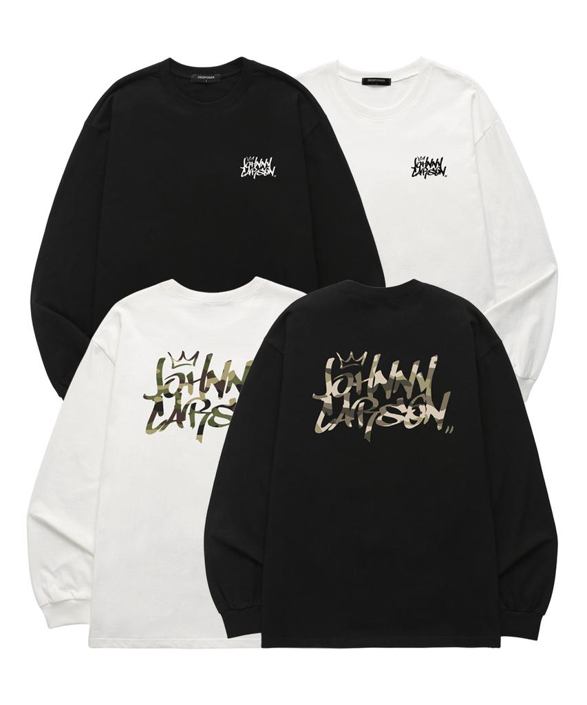 JOHNNY CARSON Classic Graffiti Logo Long Sleeve (Jcls102) White (B Type)