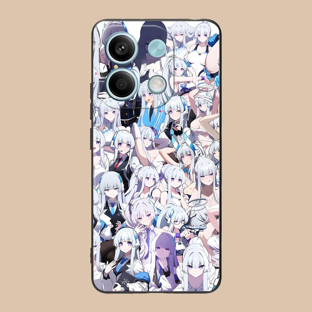 Blue Archive Ushio Noa Phone Case for POCO M7 M6 M5 M4 M3 X7 X6 X5 X4 X3 Pro GT 5G Colorful Printing Cover Pretty Luxury Cover