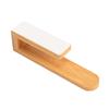 No Drill Wooden Towel Rack Adhesive Bathroom Organizer Waterproof Hanging Shelf for Kitchen Laundry Room