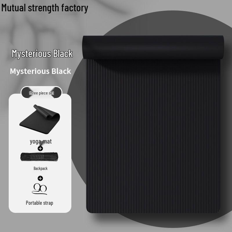 Men's Extra-Thick Non-Slip Yoga Mat for Beginners - Extended & Wide Fitness Mat for Home Exercise with Free Shipping