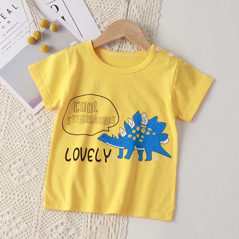 Summer Kids' Pure Cotton Short Sleeve T-shirt for Boys & Girls