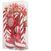 Christmas decoration set of 13, including crutches, candies, lollipops, pine cones, painted Christmas balls, Christmas tree ornaments