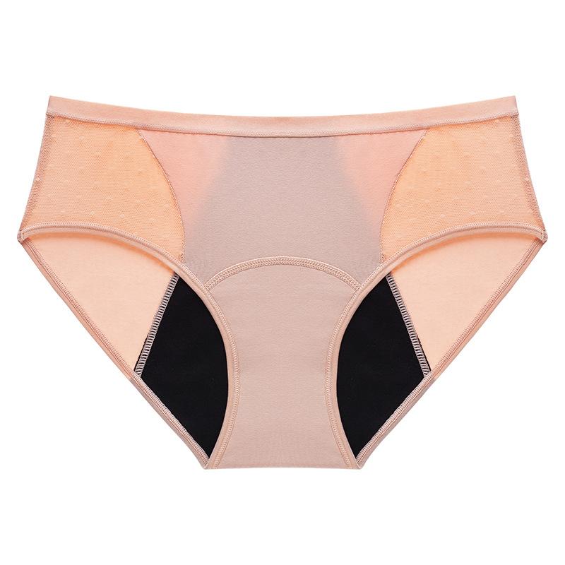 Women's Sexy Mesh Period Panties, Leakproof Breathable Briefs, Sheer Mesh Menstrual Underwear
