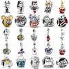 Miniso Disney Різдвяний Вечір Срібний 925 Браслет з Шармами-Черепами Пікового Валета для Жіночих Прикрас