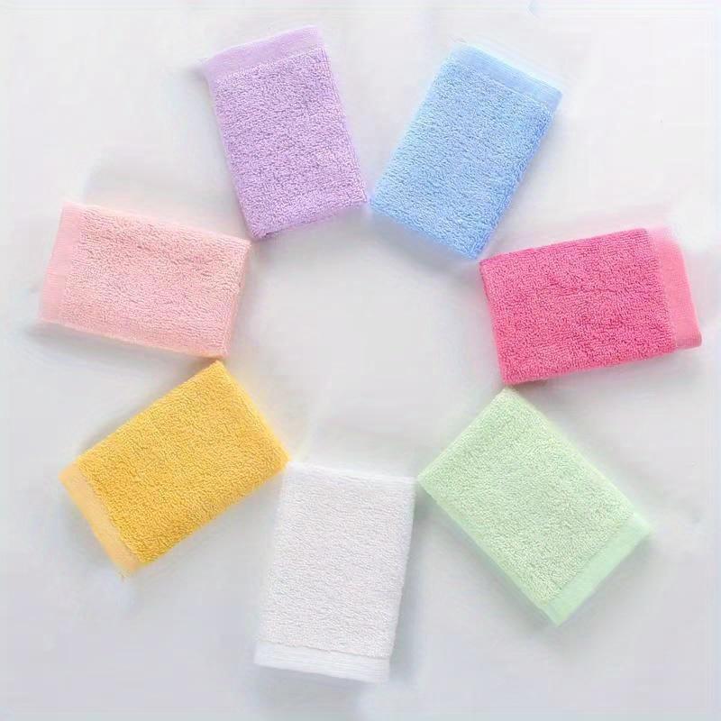 10 unidades Toalhas de Fibra de Bambu Super Macias, Absorventes, Secagem Rápida Toalhas Quadradas Portáteis em Cores Sortidas Rosa, Azul, Amarelo, Verde, Roxo, Corpo,