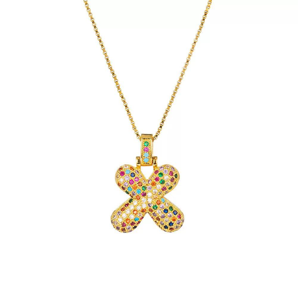 European Initial Pendant Necklace: Retro Hip Hop Trend Jewelry for Women