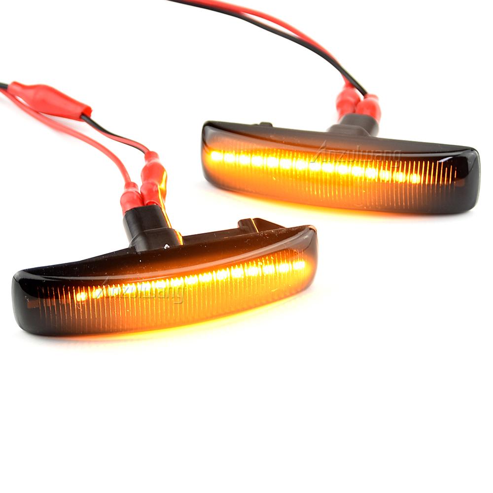 2Pcs Flowing Turn Signal Side Marker Lamp Dynamic LED Car Light For Land Rover Range Rover Sport Discovery 3 4 Freeland
