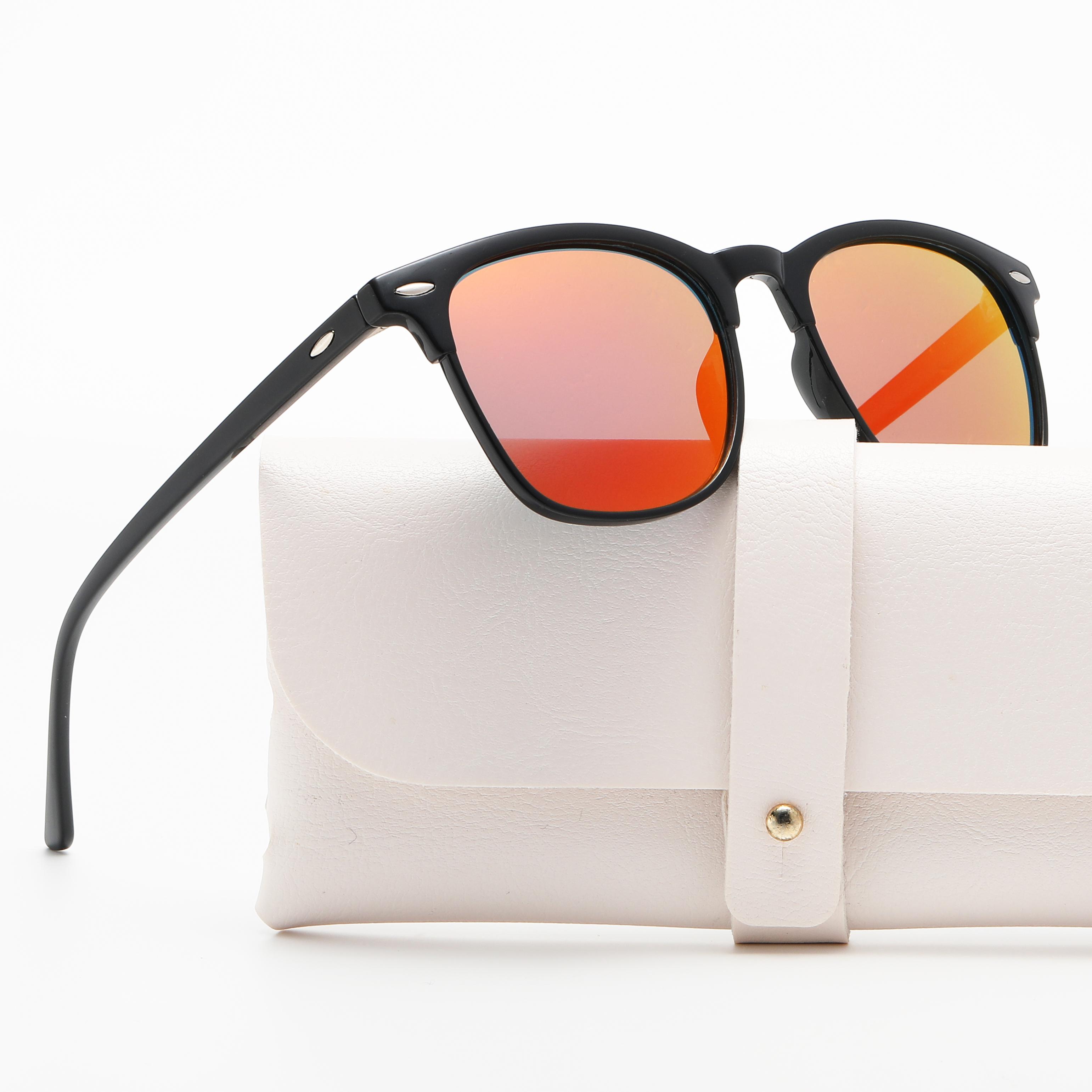 Fable Men's Classic Vintage Sunglasses For Anti Reflective Mirror Lens Outdoor Uv400 Protection Fashion Sun Glasses