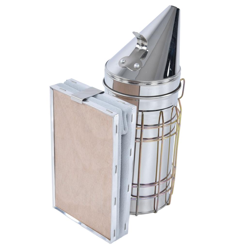 6Pcs/Set Beekeeping Starter Kit Beehive Smoker Frame Grip Uncapping Fork Bee Feeder Brush Scraper
