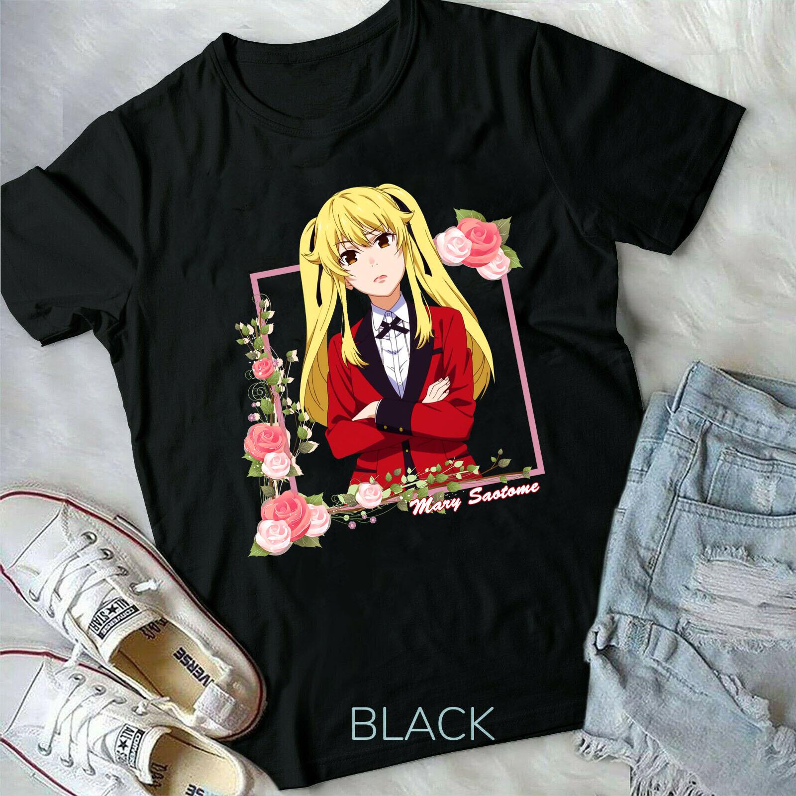 Mary Saotome Kakegurui Mary Saotome Harajuku Kawaii Clothing Vaporwave Shirt Unisex T-Shirt XL
