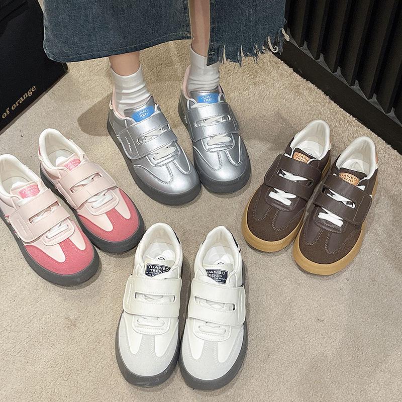 Thin Little White Shoes Women's 2025 Spring New Ins Student Versatile Mary Jane Board Shoes Pink Platform German Training Shoes