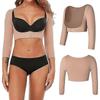 Modeladores de Braço Superior Mangas Longas de Compressão Shapewear para Braços Femininos Corretor de Postura para Corcunda Suporte para Ombros e Seios Tops Push Up Suporte para Costas e Lombar Cu