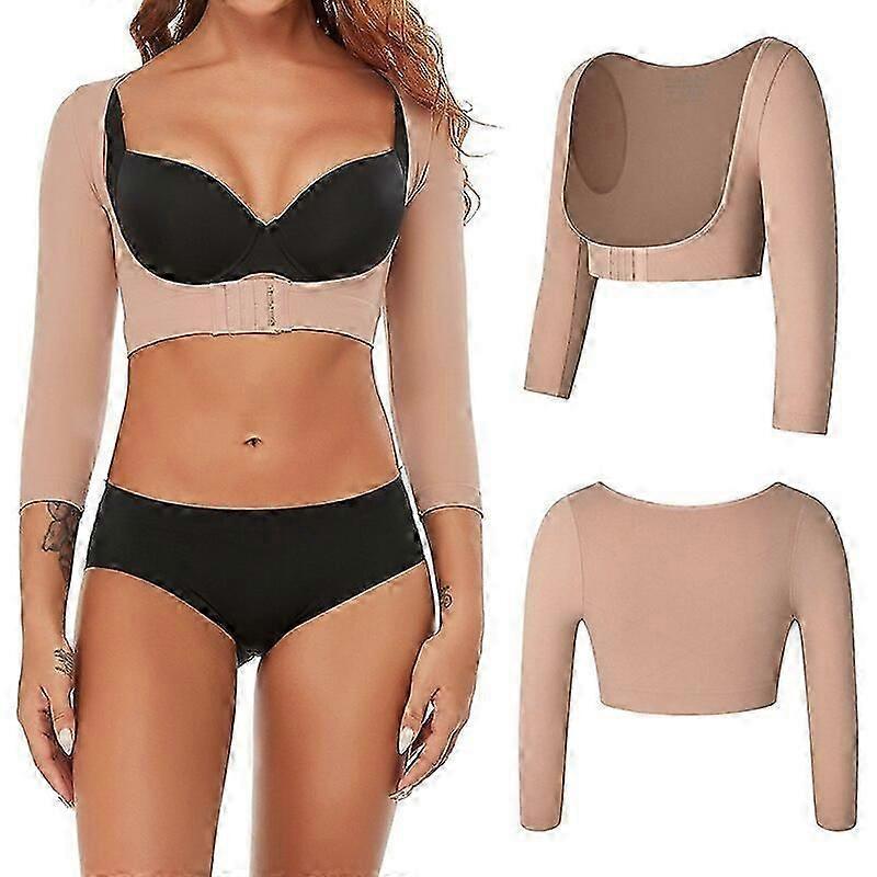 Upper Arm Shapers Compression Long Sleeves Women Arm Shapewear Humpback Posture Corrector Shoulder Breast Support Push Up TopsBack & Lumbar Support Cu