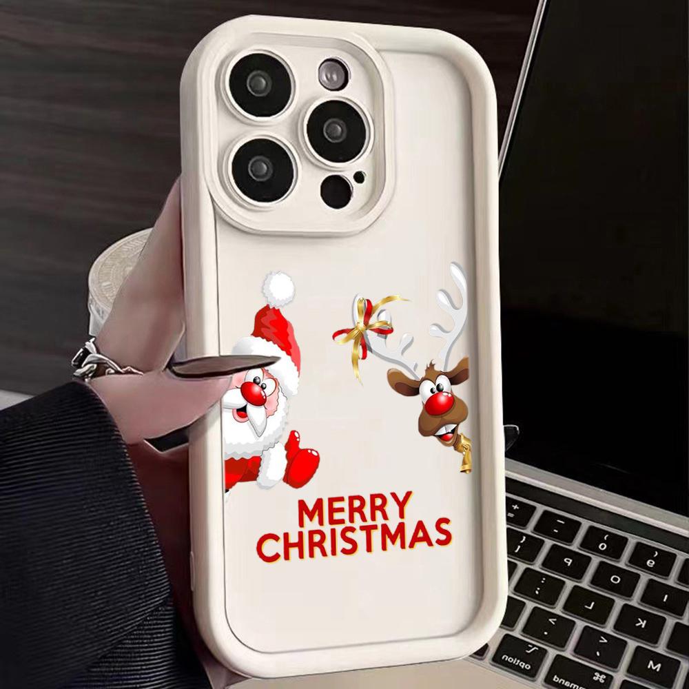

Чехлы для телефонов Ae120 Merry Christmas Santa design для Xiaomi 14T 12 11 Lite 5G NE Redmi 13 14C 9C 9A A3 Note 12 Pro 11s Angel Eye Ladder Protective Cover Xiaomi Poco X5 Pro 5G