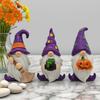 3PCS Halloween Dwarf Resin Gnomes Crafts Halloween Dwarf Statues Ornaments Party Decorations For Workplace Holiday Table Window