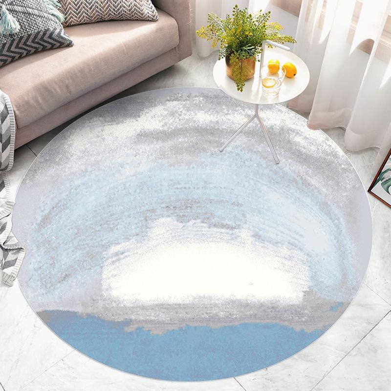 Nordic Circular Carpet Living Room Bedroom Bedside Mat Dressing Table Computer Chair Floor Mat