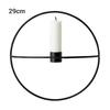 Nordic Style Metal Candle Holder Geometric Candlestick Circle Candle Holder Home Wall Decor
