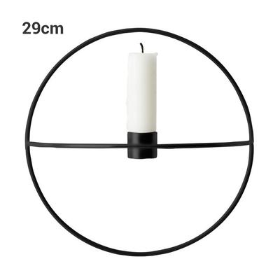 Nordic Style Metal Candle Holder Geometric Candlestick Circle Candle Holder Home Wall Decor