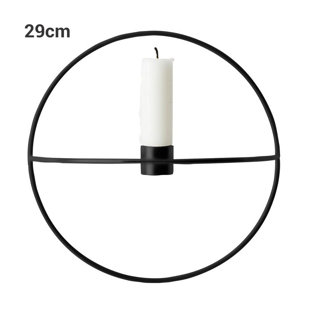 Nordic Style Metal Candle Holder Geometric Candlestick Circle Candle Holder Home Wall Decor