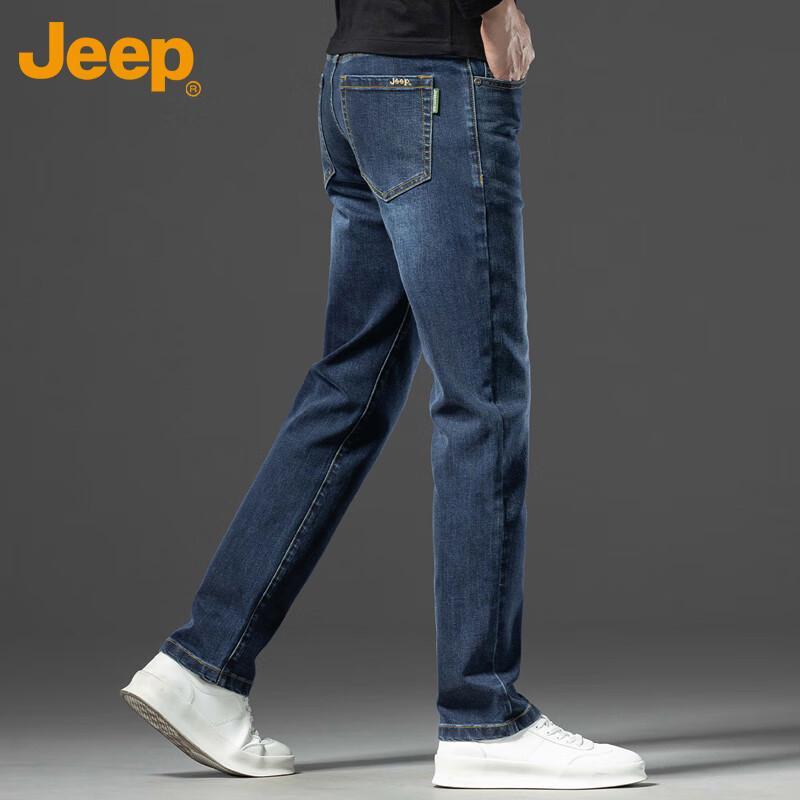 

JEEP Men s Fall/Winter Straight-Fit Casual Jeans 28