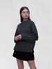 Kelidu Pullover Wool Mock Turtleneck Knit_Charcoal