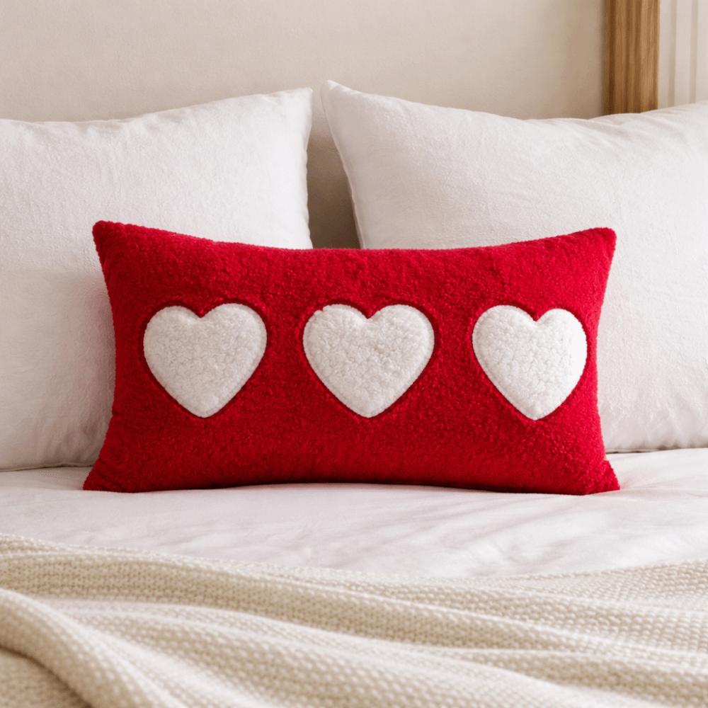 30*50cm Valentine's Day Pillowcase Soft Concealed Zipper Love Pillowcase Decorative Detachable Pillow Towel Valentines Day