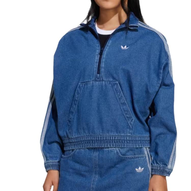 Adidas Originals Sweatshirt Denim Blue Teenagers JC7878
