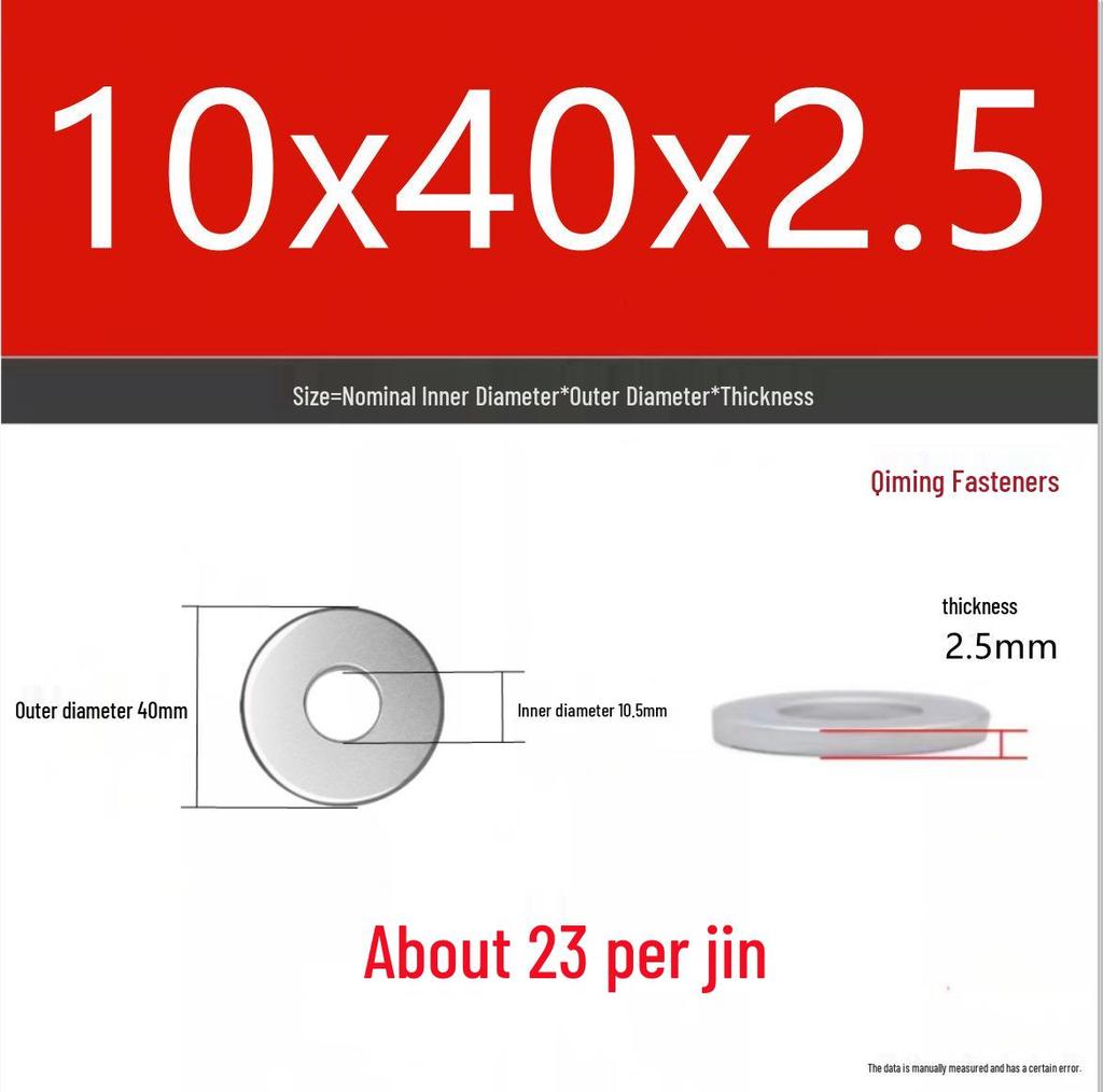 4.8 Grade Galvanized Iron Flat Washer M3-M40 Oversized Metal Screw Gasket Washer
