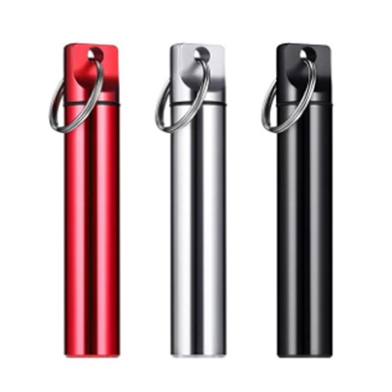 

Convenient Aluminum Toothpick Holder And Pills Case With Water Resistant Design For Travel Business Outdoor Use 2 Color Available