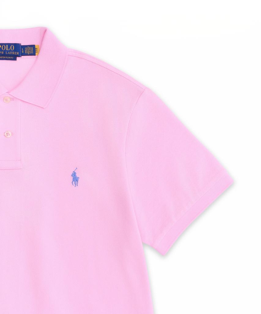 POLO RALPH LAUREN Custom Slim Fit Mesh Polo Shirt - Pink