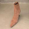 Fashion Pointed Toe Women Sock Short Boots Fashion Side Zippers Slim Ankle Booties Thin High Heel Autumn Winter Ladies Shoes