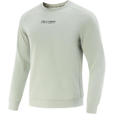 Li Ning Fitness Series Round Neck Logo Sports Sweatshirt Men Sweatshirt AWDV497-6
