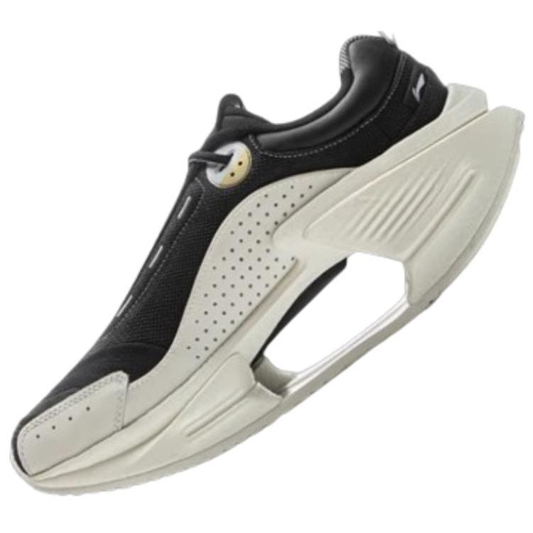 Li Ning Absolute Shadow CRC 2.0 Synthetic Leather Casual Sneakers Men Sneakers Black White AZGU191-1