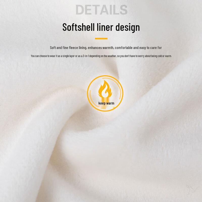 EASTERN CAMEL Unisex 3-in-1 Waterproof Windproof Outdoor Jacket