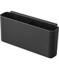 Yamazaki Makeup Box, Black, Approx. W31 x D15 (including handle) x H15.5cm, Tower Design, Portable with Handle, 5454