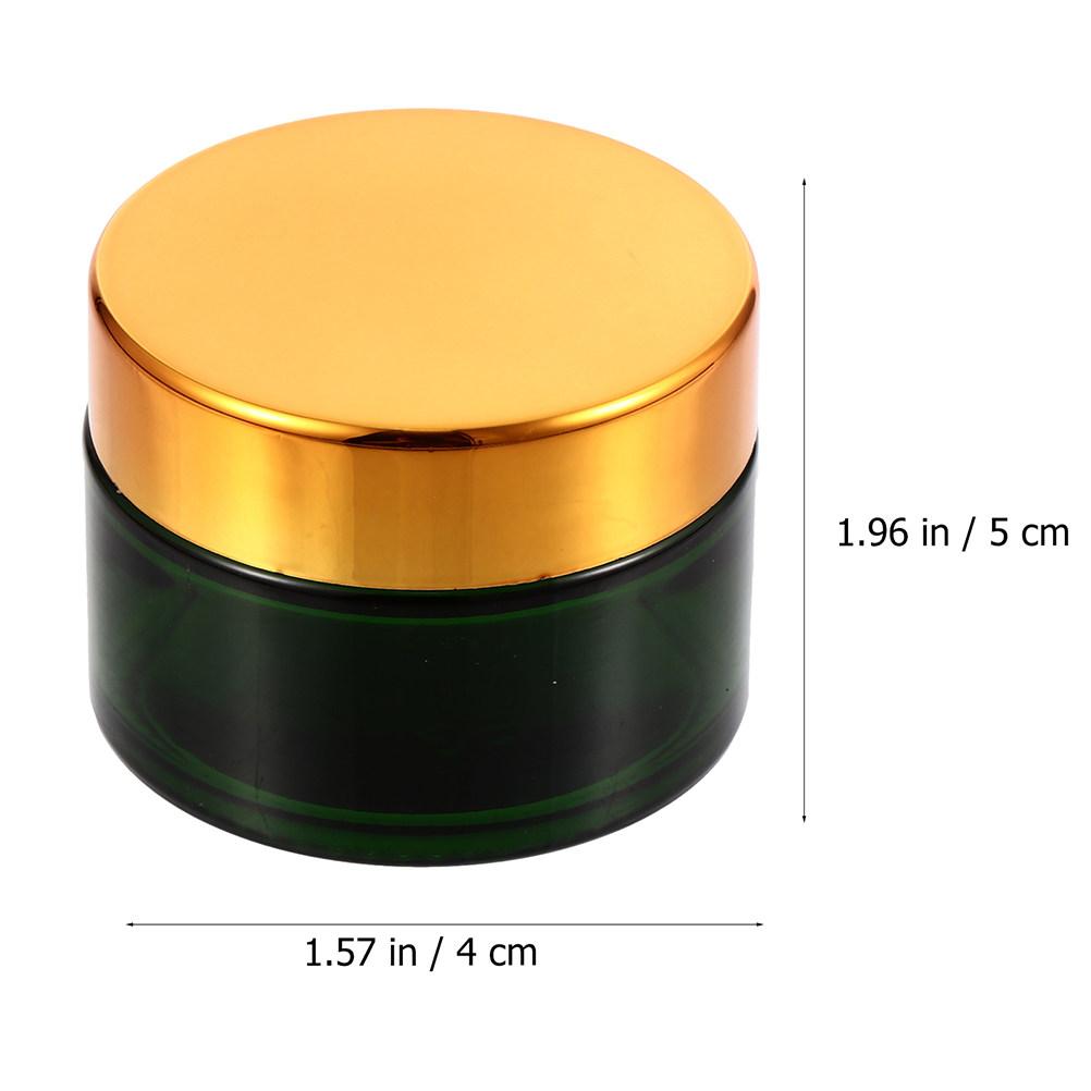 

10Pcs Compact Leak-Proof Refillable Face Cream Container Portable Travel Size Empty Lotion Bottle for Body Butter Moisturizer зелёный