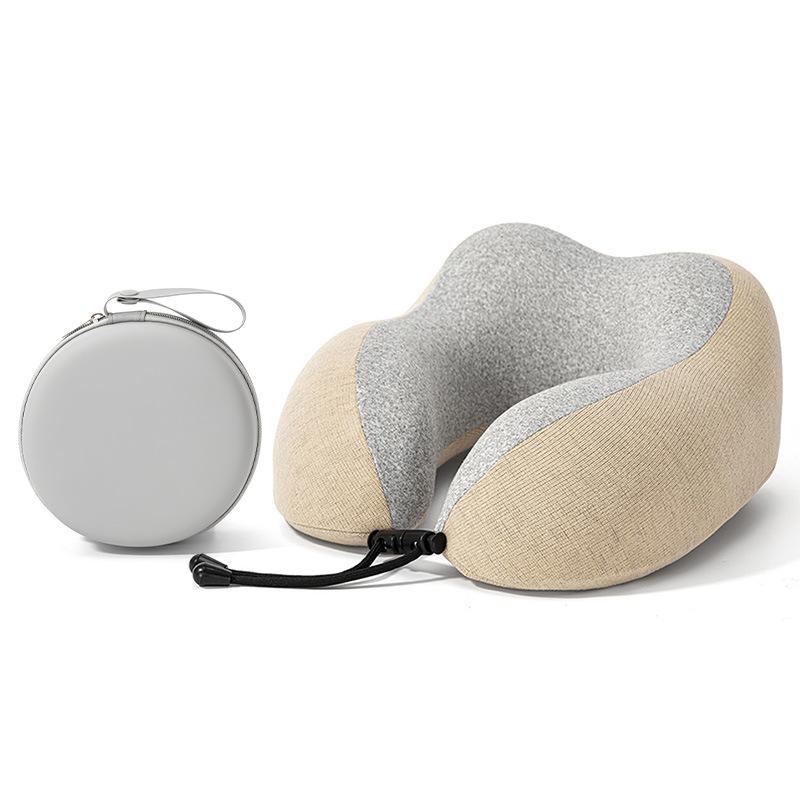 Four Seasons U-Shaped Memory Foam Neck Support Pillow for Travel and Office