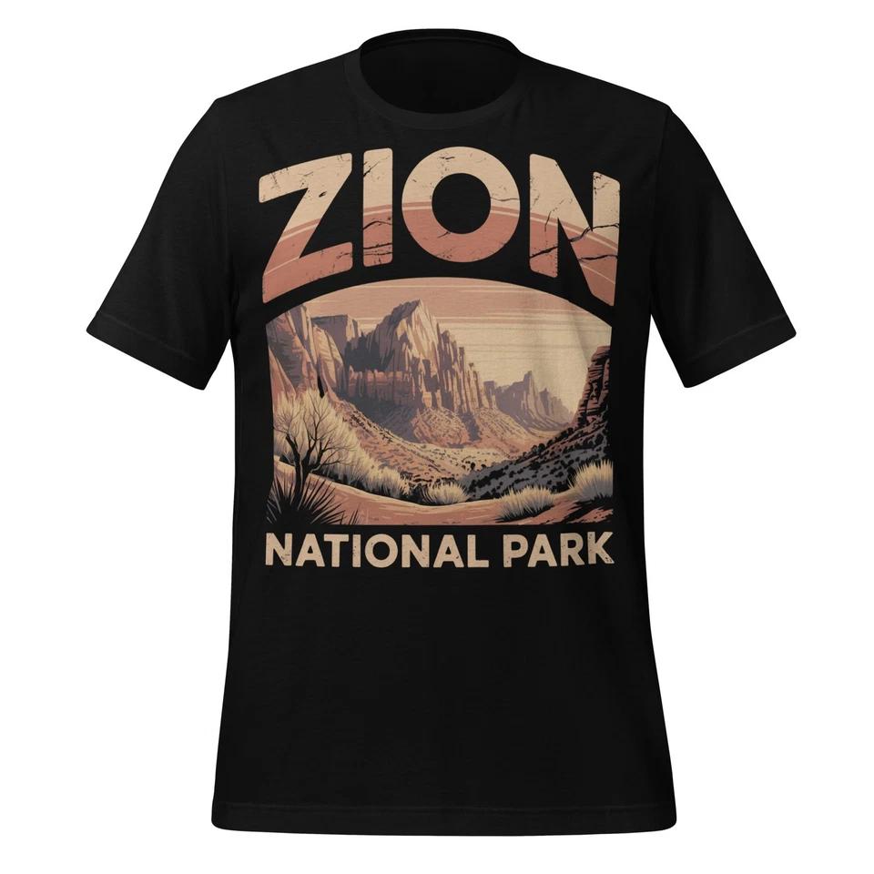 Zion National Park Shirt Unisex Vintage Desert Hiking Graphic Tee Adventure Top S